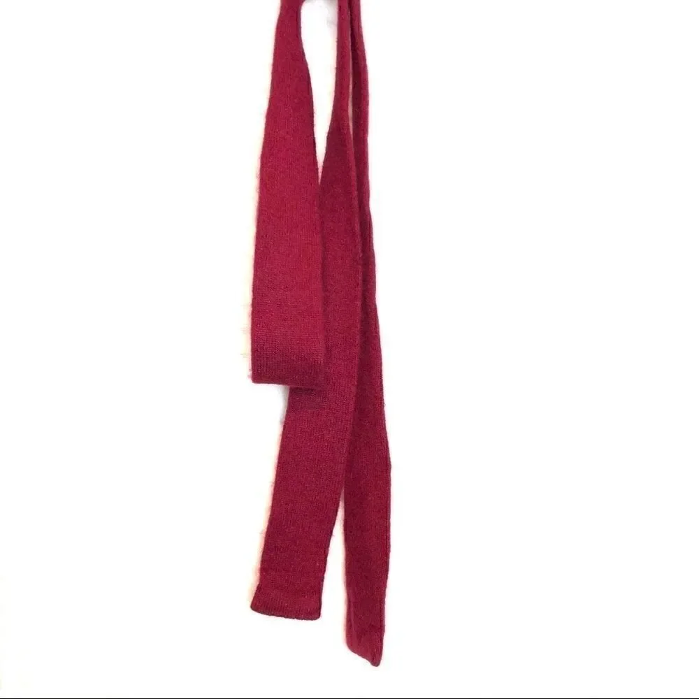 VINTAGE  100% Cashmere Dress Orvis by Jacques deLoux in Cranberry Women’s Small - Picture 9 of 10
